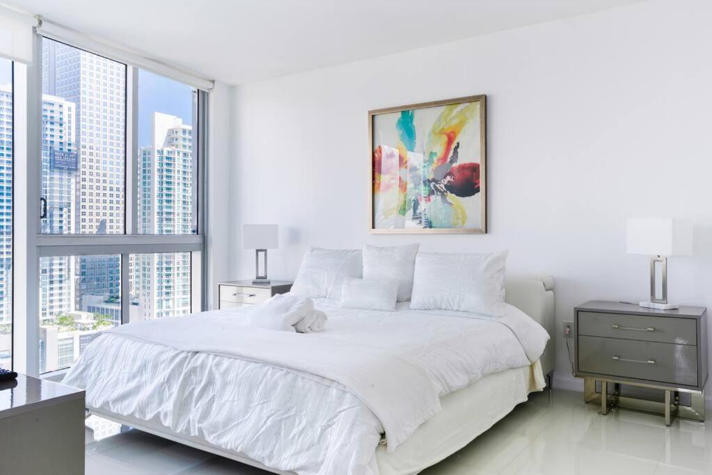 Wonderful 2 Bedroom Apt With Ocean Views At Icon Brickell Miami Exterior foto